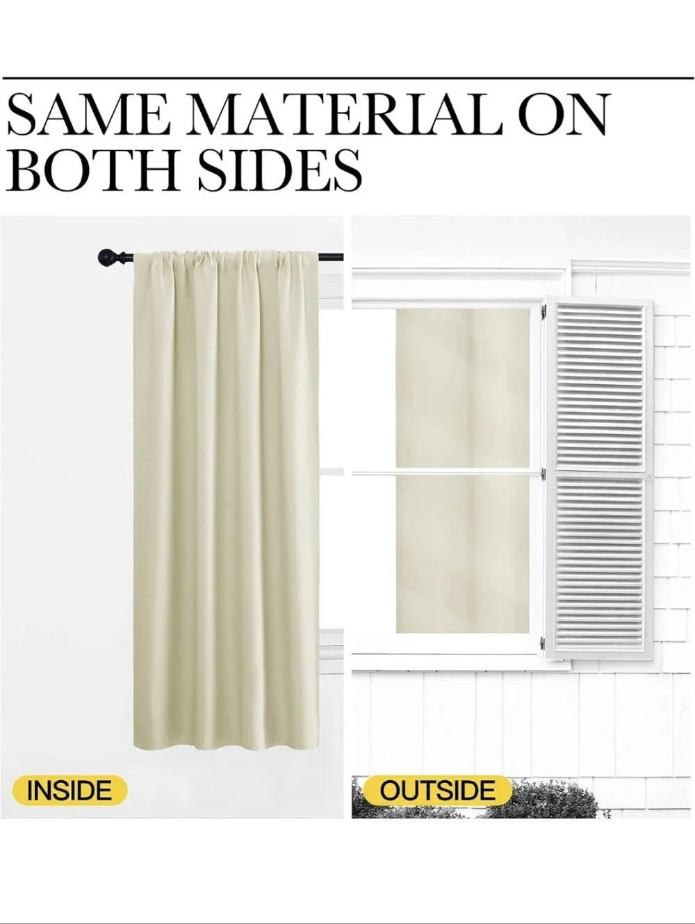 NICETOWN RV Blackout Curtains for Camper Windows, Beige, 29